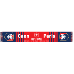 Echarpe Coupe de France 32 ème SM Caen - PSG